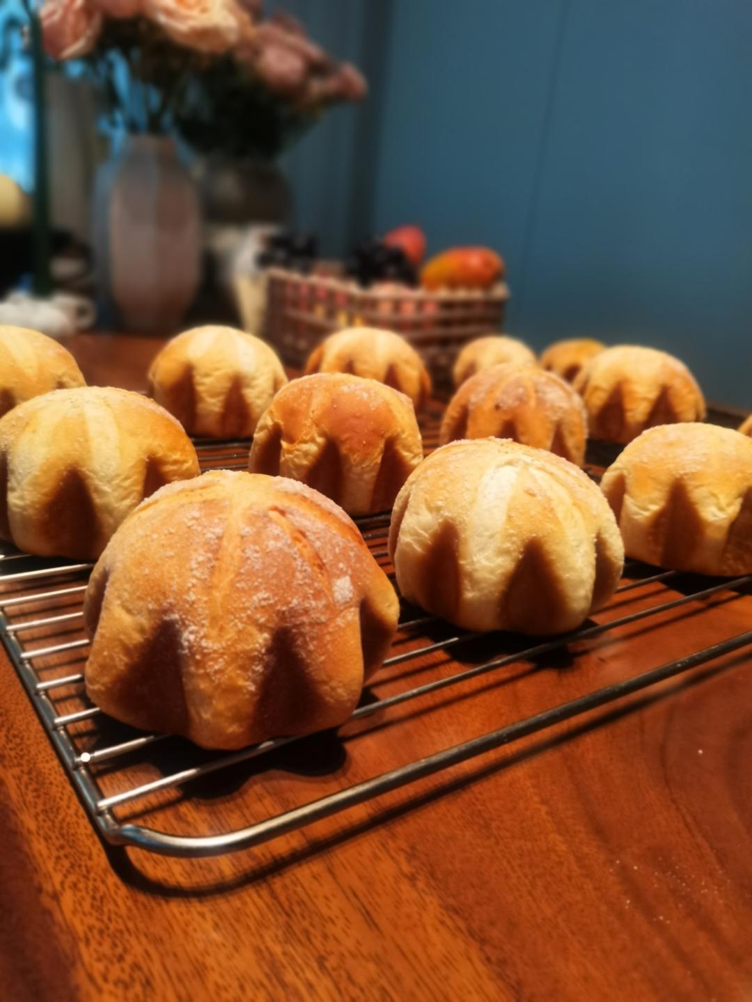 玉米火腿沙拉包，冷藏发酵流程示范