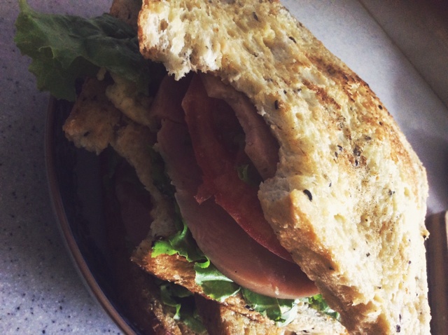 香煎吐司火腿三明治