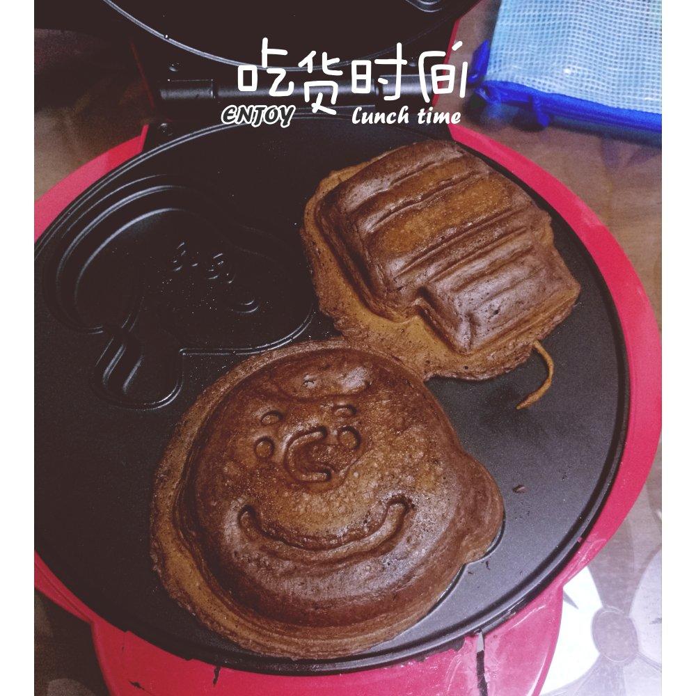 可可糯米华夫饼