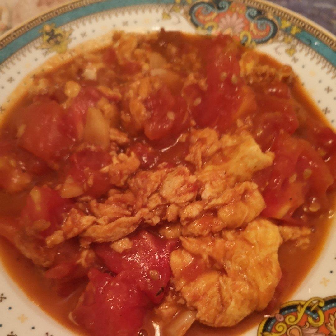 赛螃蟹炒番茄【The national Chinese food】
