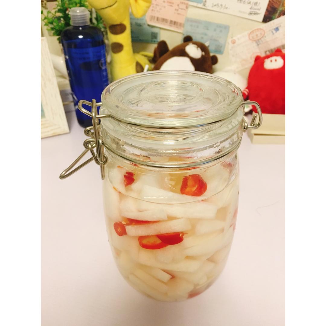 酸甜脆爽腌萝卜