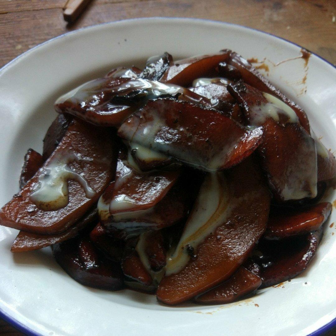 红糖“煎”苹果