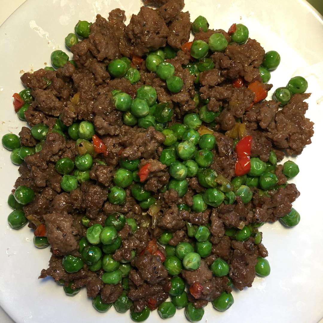 豌豆炒肉末