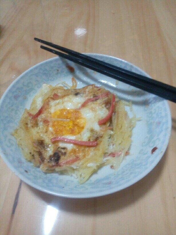 火腿土豆煎蛋