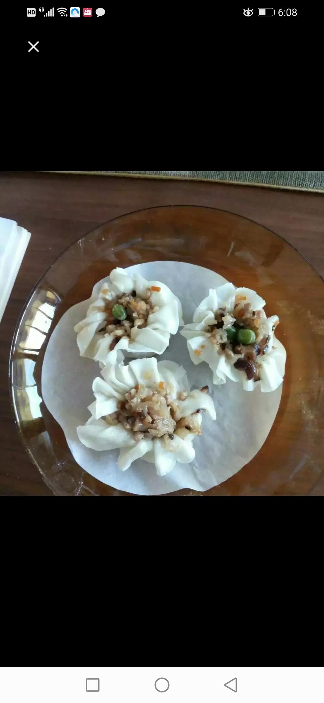 自制皮馅的烧麦