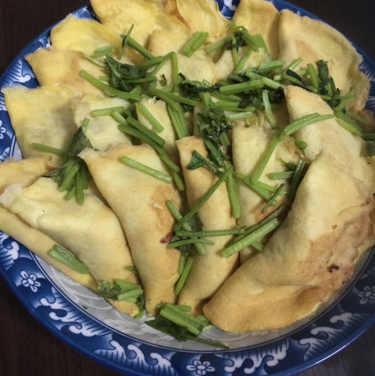 肉末蛋饺