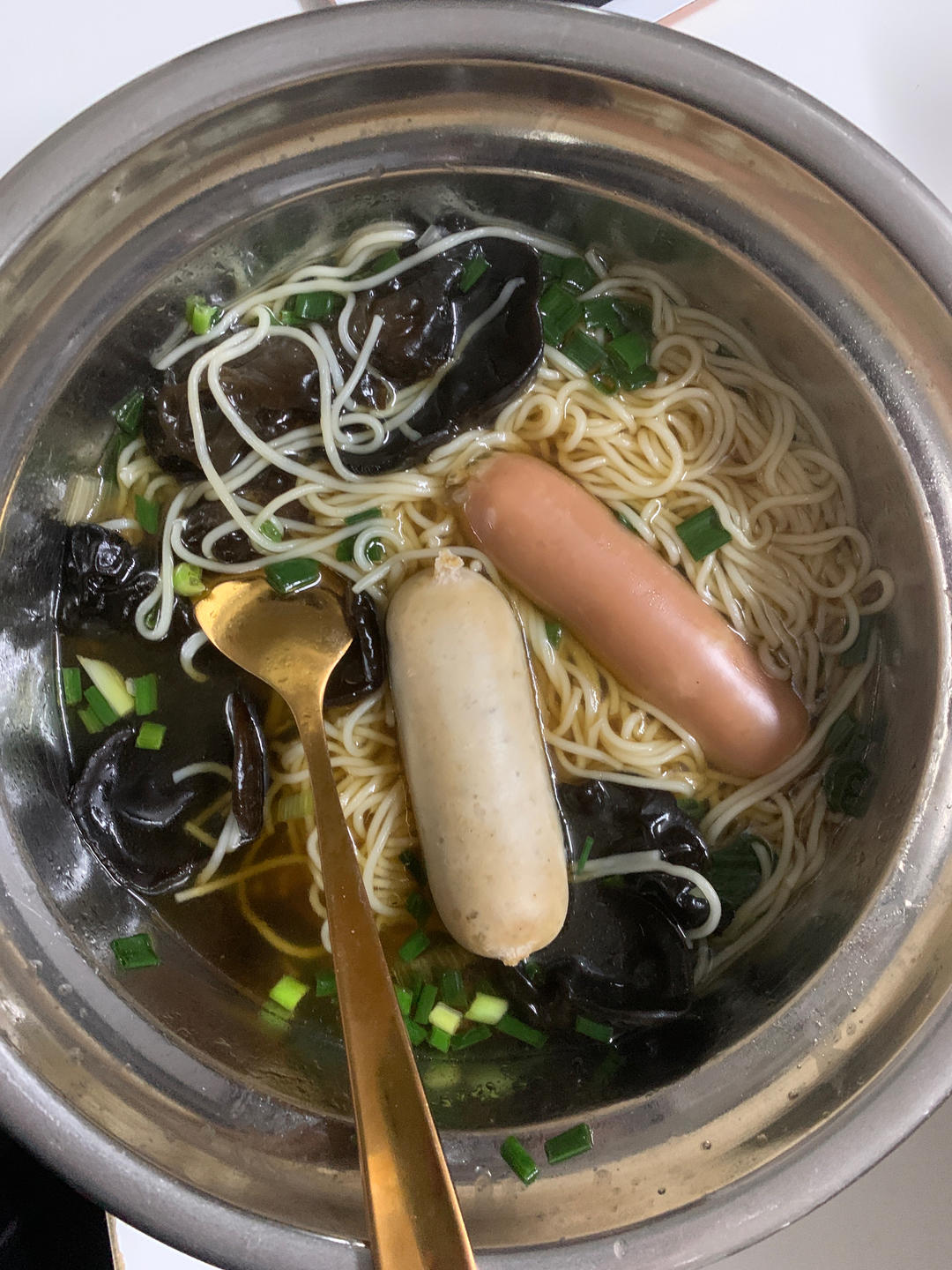 葱油小面～汤都喝光