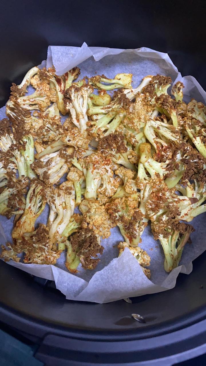 空气炸锅花菜的做法