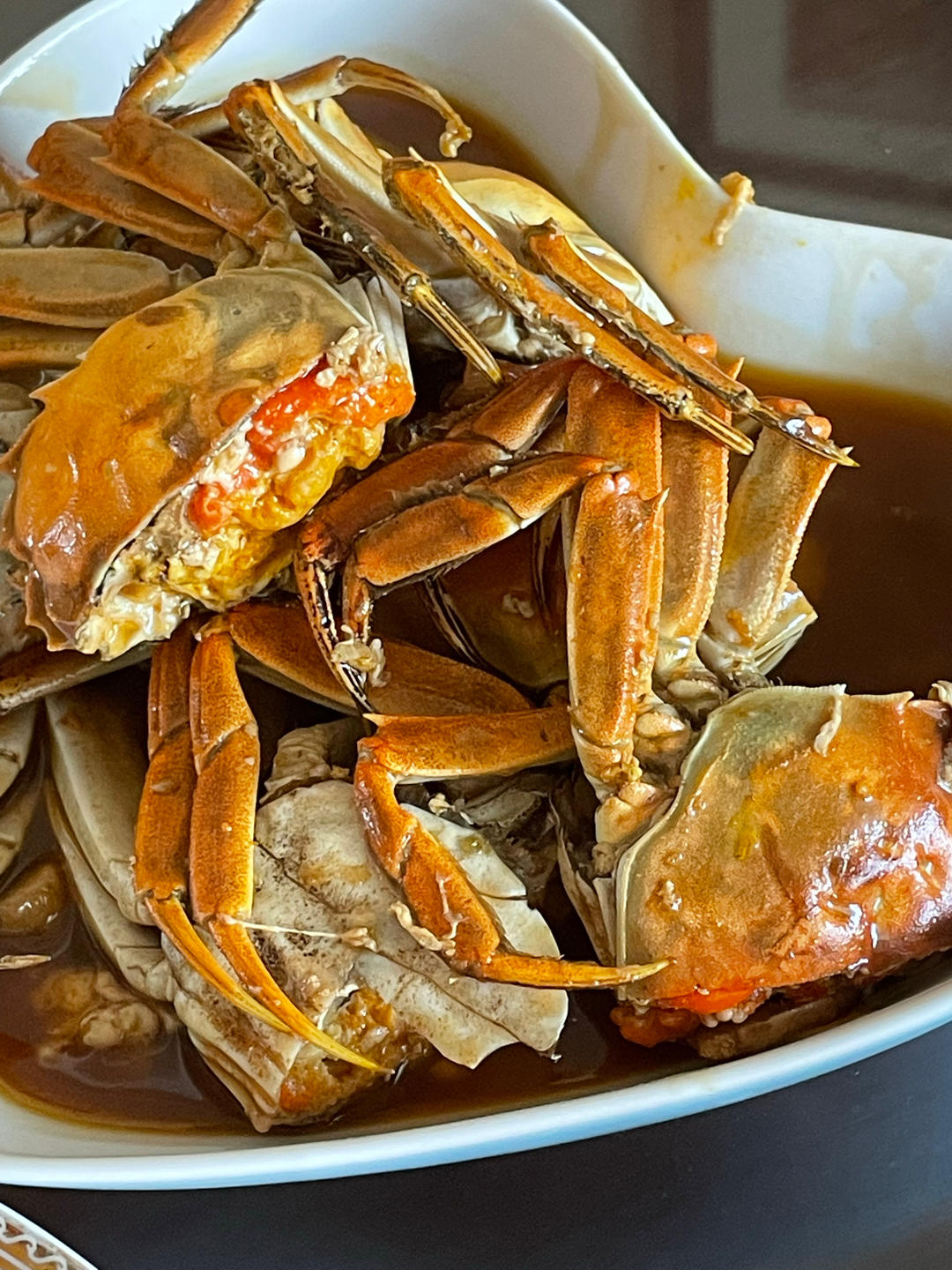 蒜香炒河蟹
