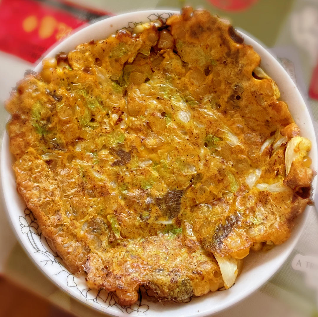 黄磊老师同款低卡营养包菜鸡蛋饼