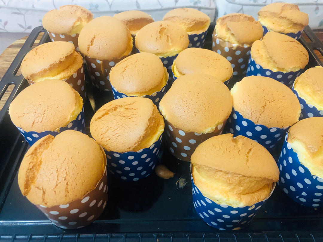 纸杯蛋糕 8寸戚风蛋糕的量