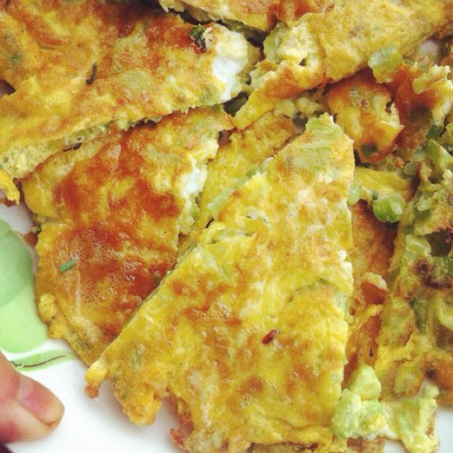 苦瓜鸡蛋饼