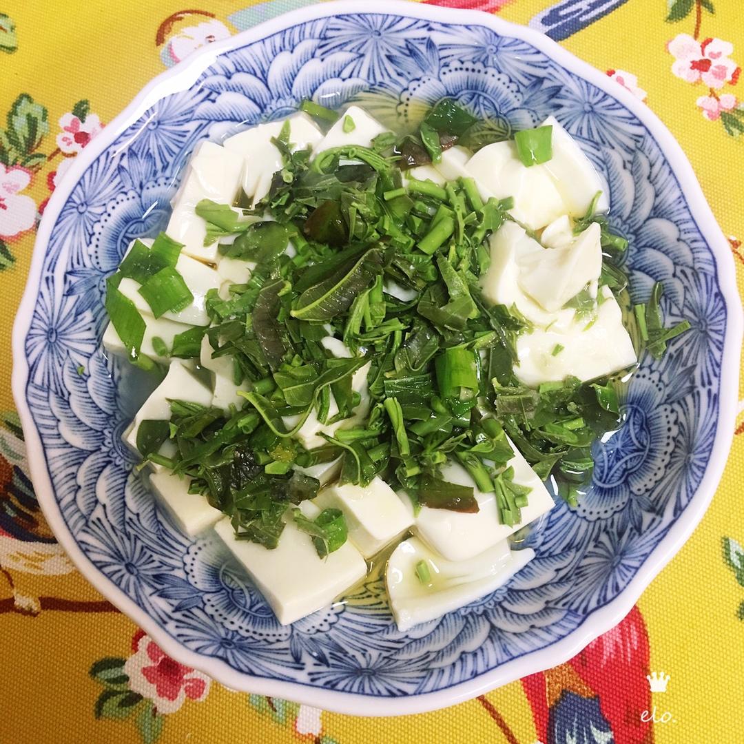 香椿拌豆腐丁