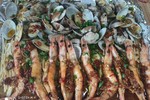 蒜蓉金针菇，花蛤，大海虾（烤箱版）