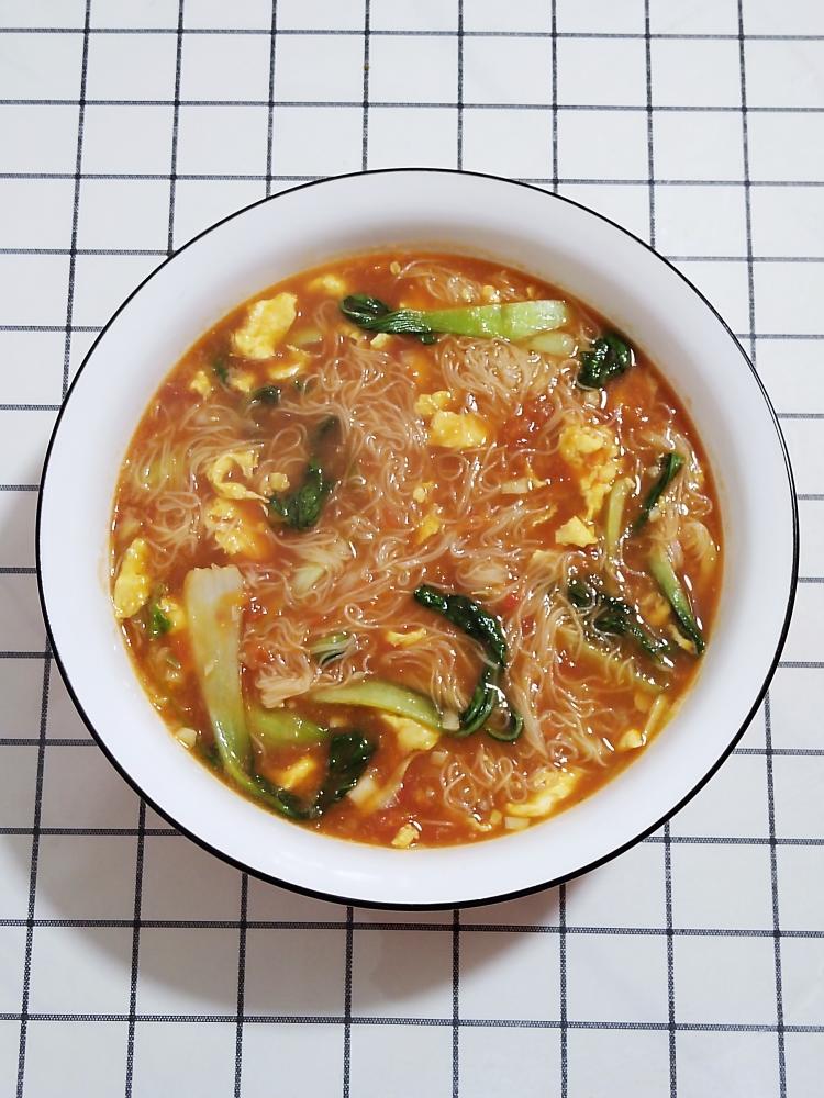 煮福州线面（番茄鸡枞菌）