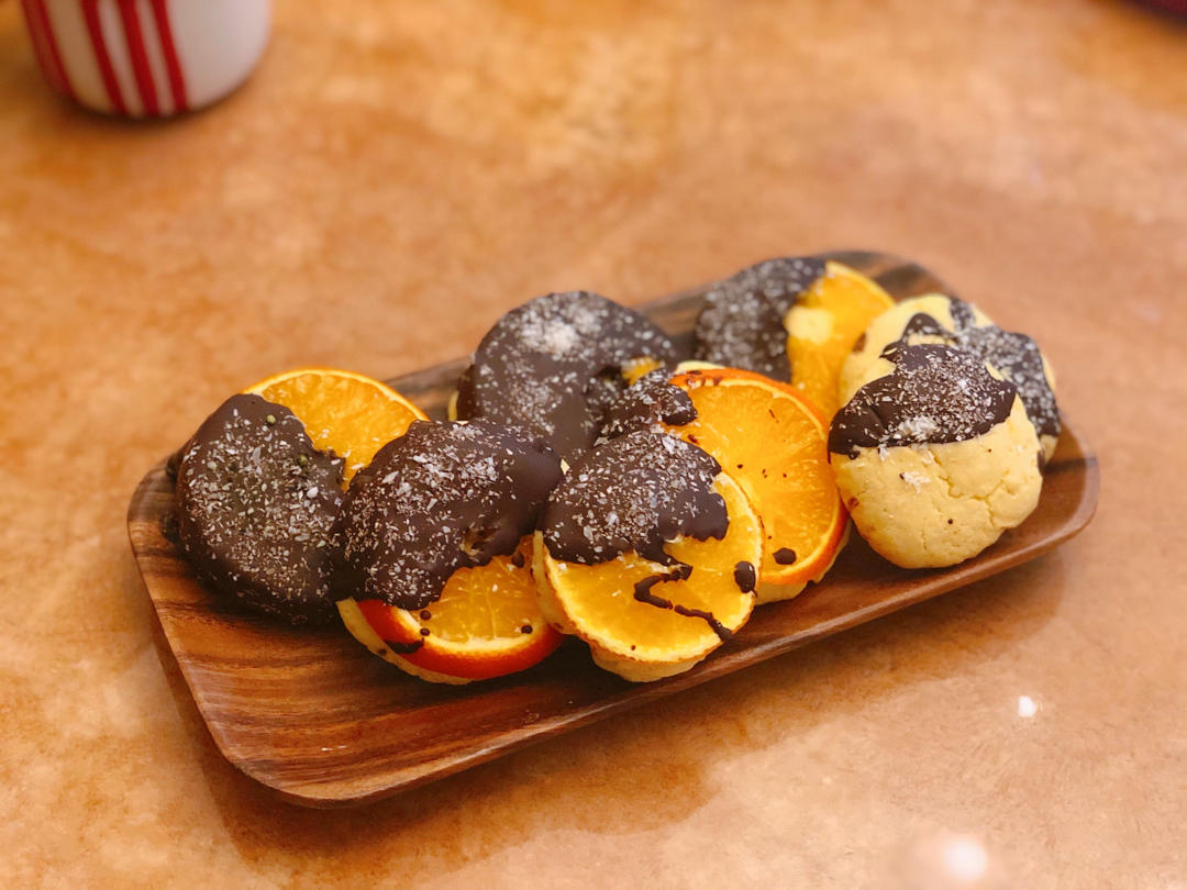 🍊橙意满满超高颜值的巧克力橙子饼干🍪