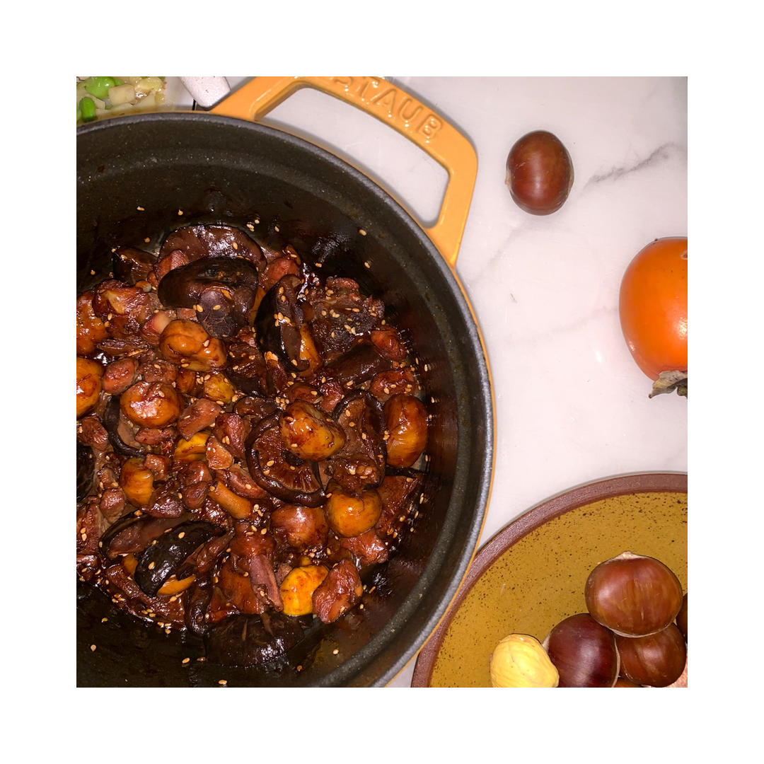 【栗子烧鸡】鸡肉都给你吃，栗子归我~