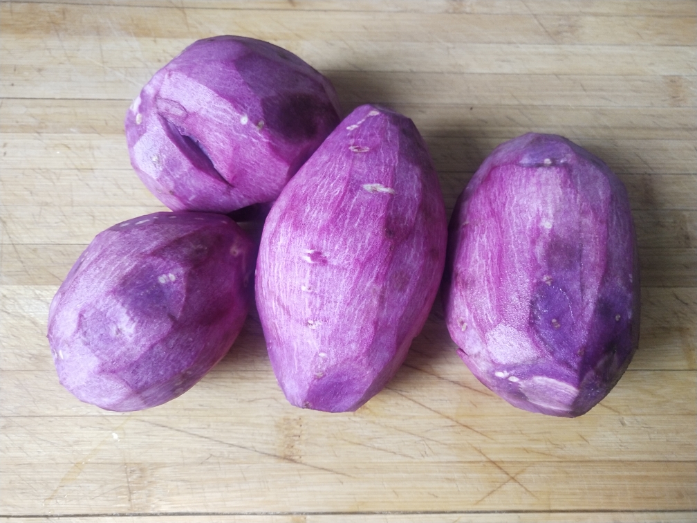 简单紫薯芋圆做法的做法