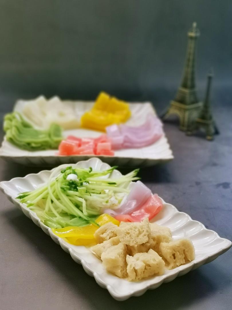 五彩凉皮(小美版)的做法