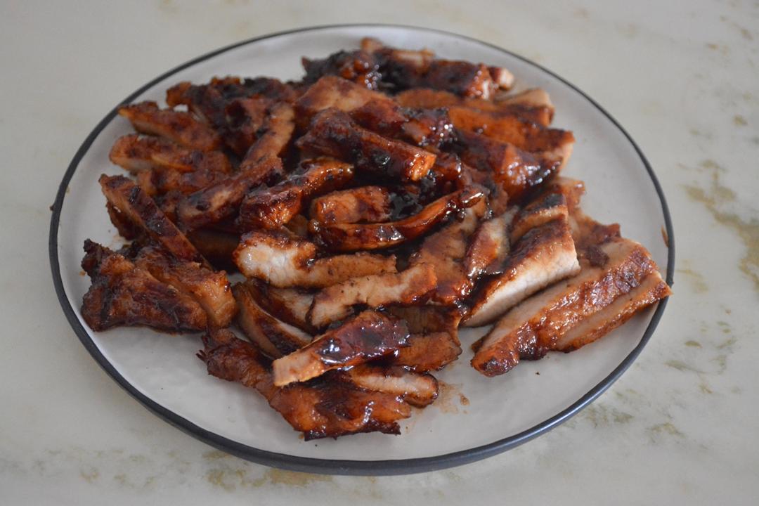 超简单平底锅叉烧肉，多汁味浓不能再快手