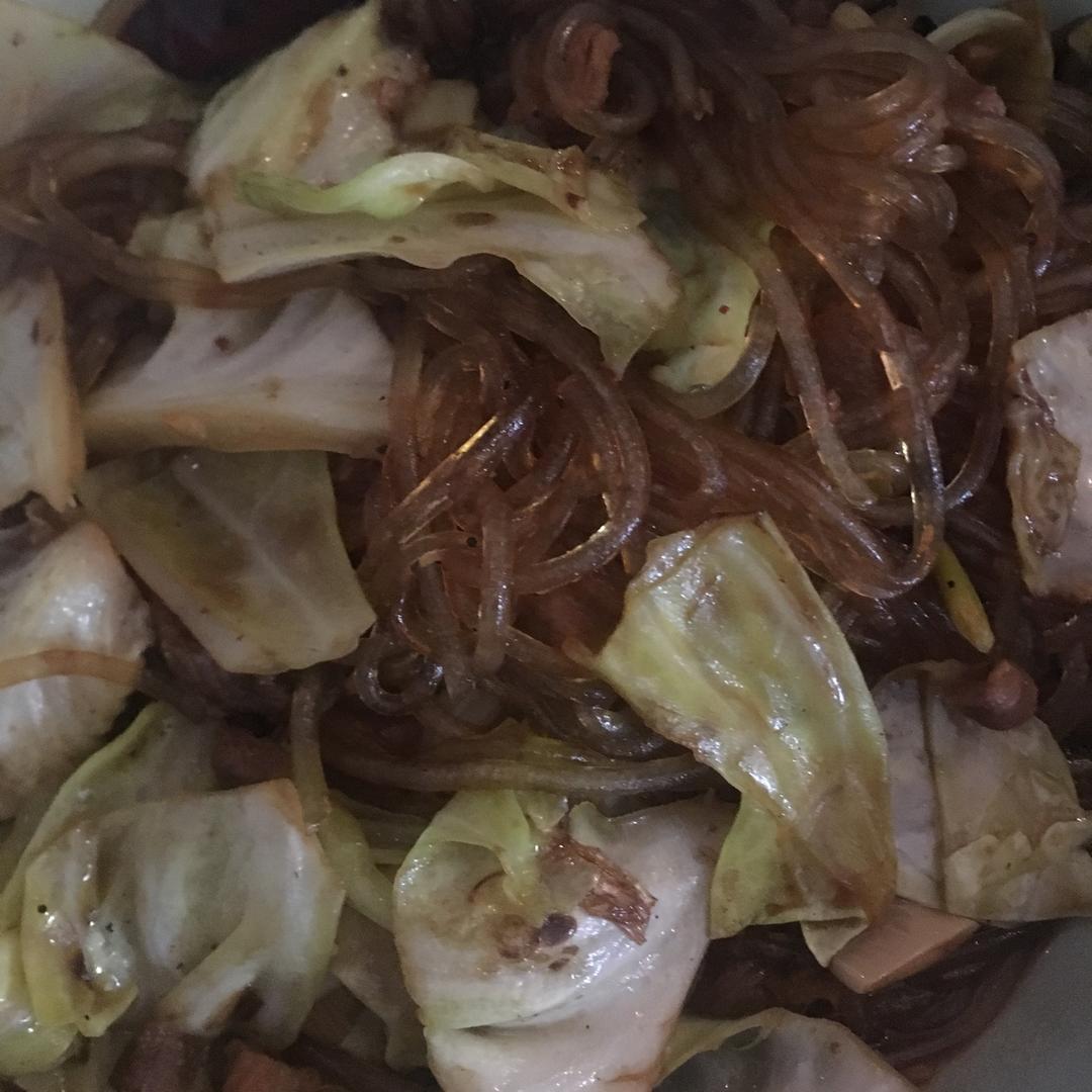 圆白菜炒粉条