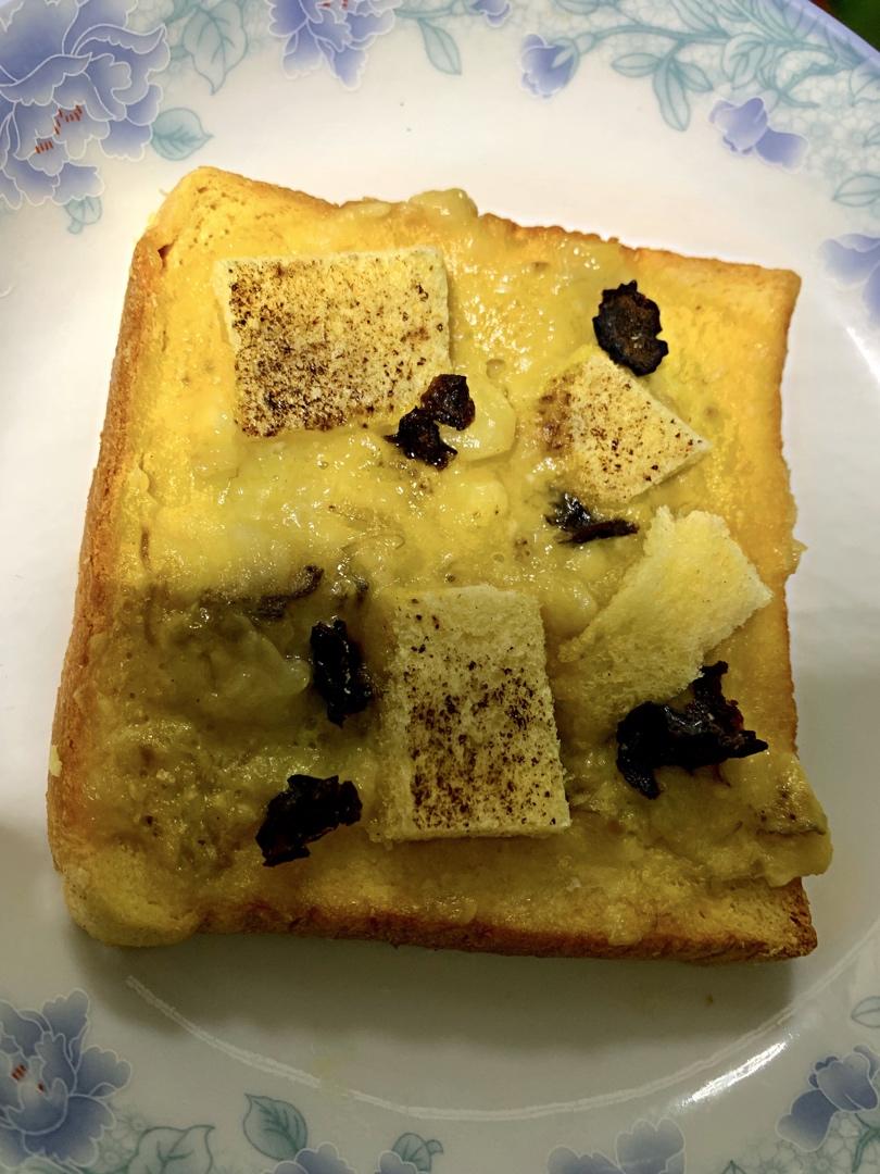 香蕉吐司蛋奶布丁