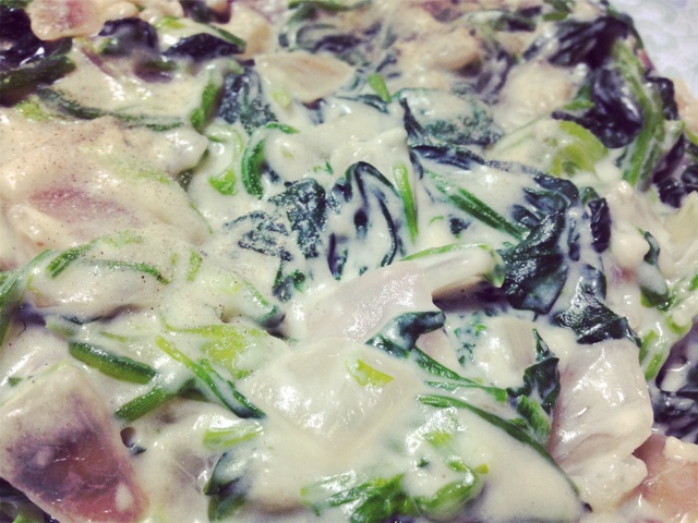 奶油菠菜creamed spinach