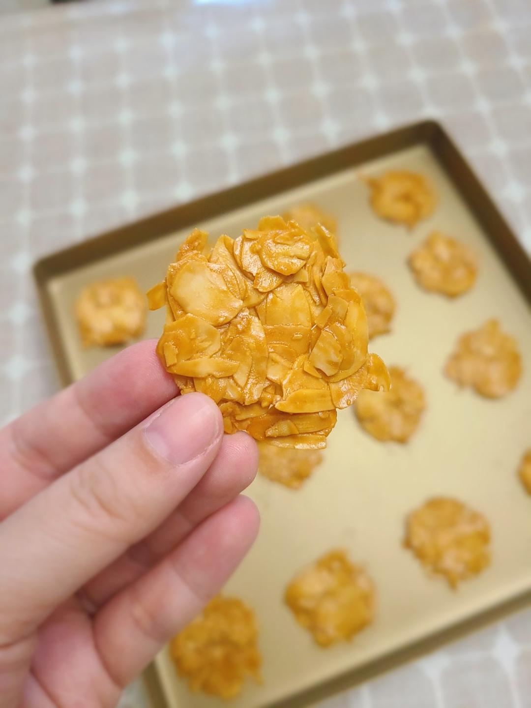 焦糖脆脆杏仁瓦片