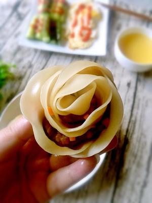 玫瑰花蒸饺的做法 步骤7