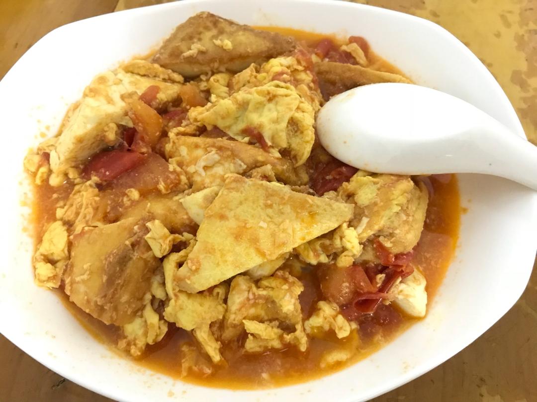 西红柿烧豆腐