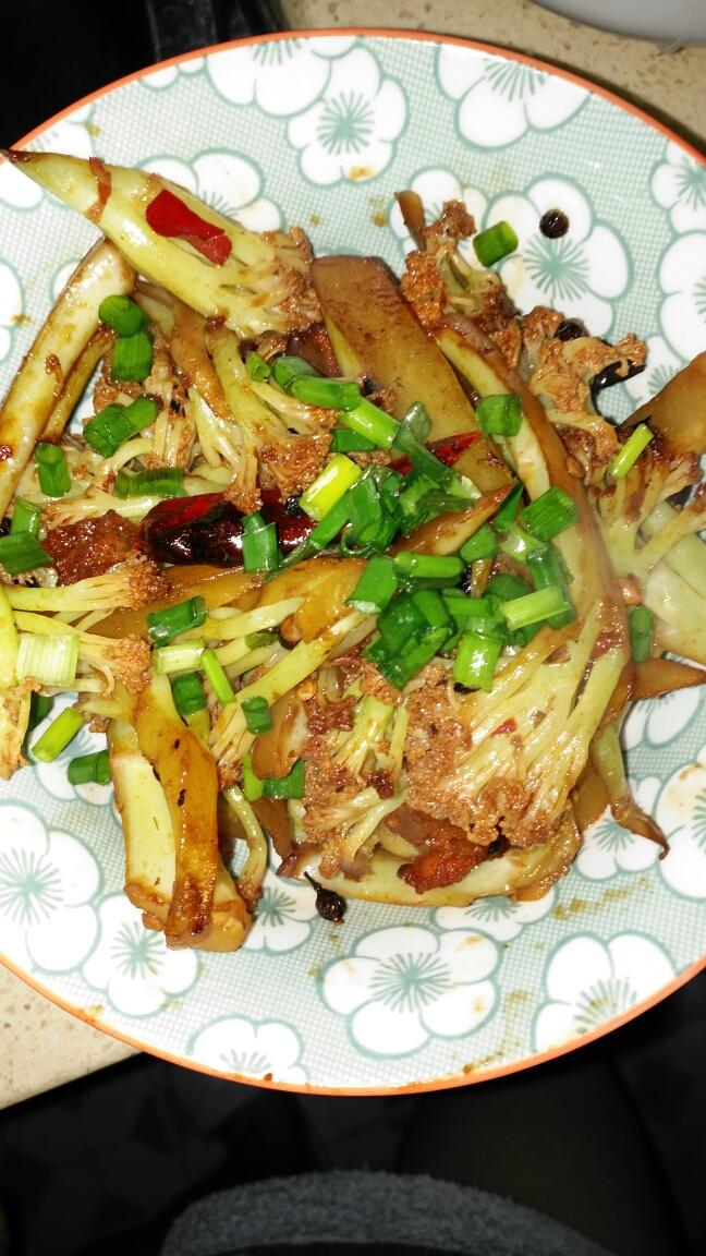 孜然花菜的做法