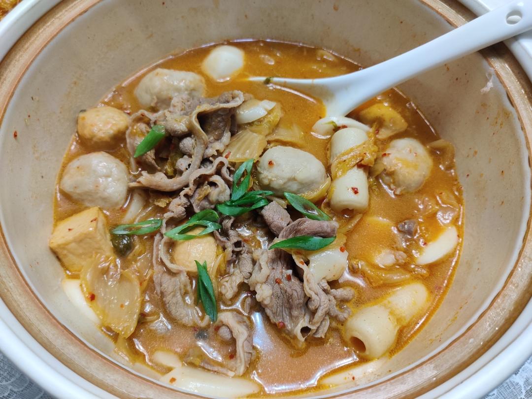 韩国泡菜年糕锅