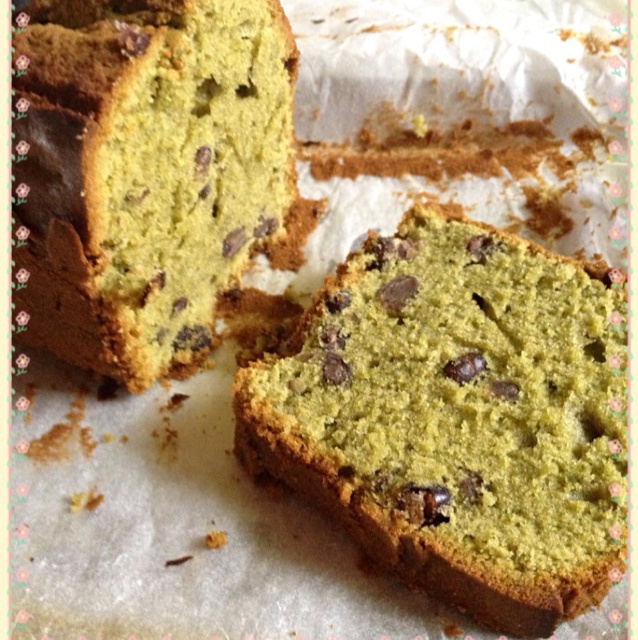 抹茶红豆磅蛋糕