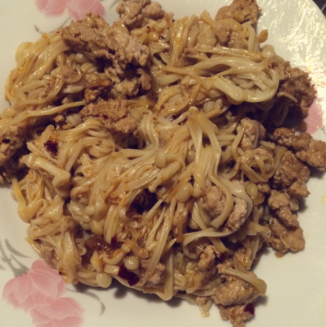 肉末金针菇