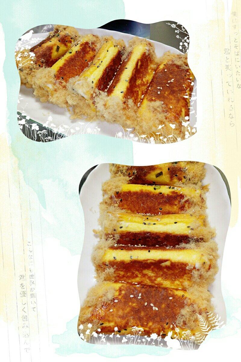 平底锅就能做❗️快手早餐❗️肉松吐司卷