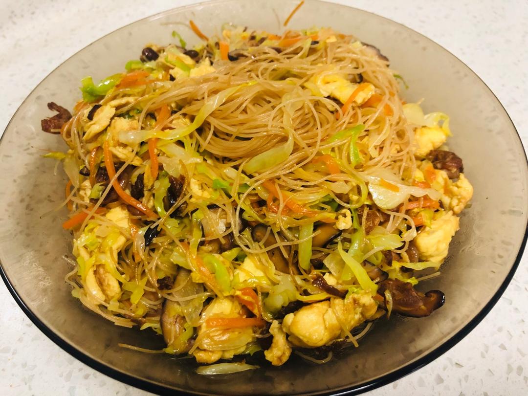 温州雁荡山炒粉干 妈妈教我用超简单的方法来炒