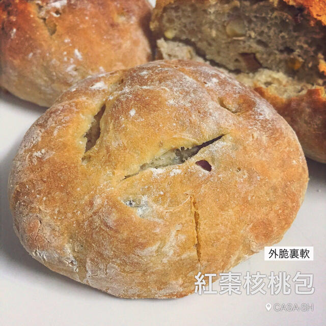 红枣核桃软欧包