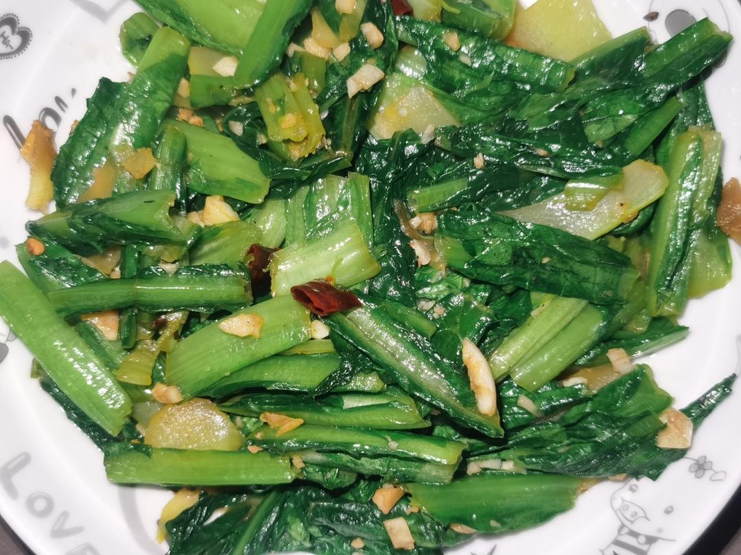 炒菜：蒜香油麦菜（清爽淡口）