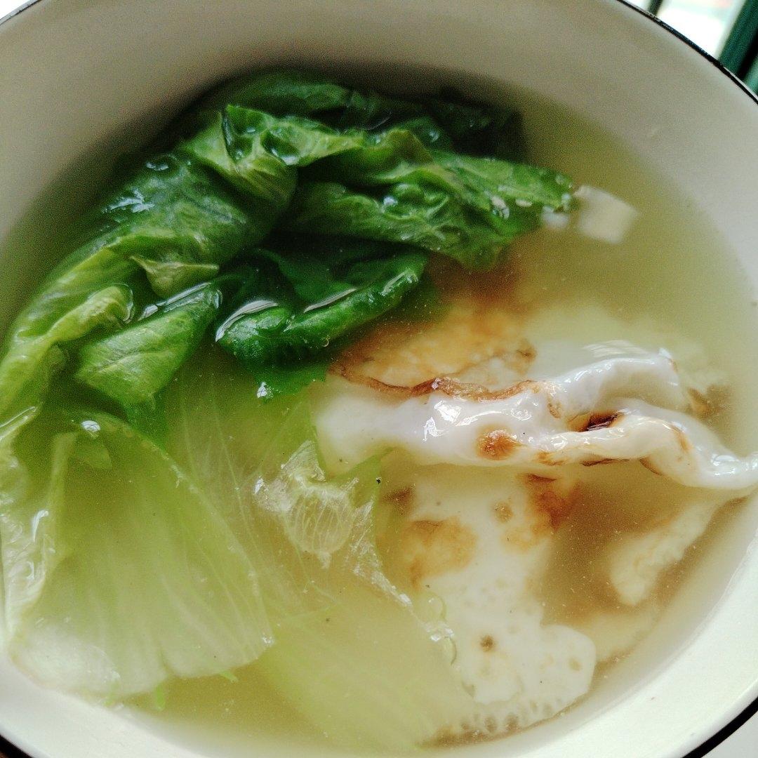超级刮油掉称的生菜鸡蛋汤