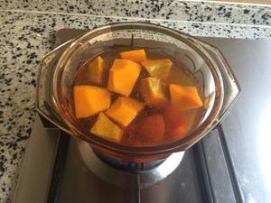 南瓜胡萝卜排骨汤+饭团子的做法 步骤6