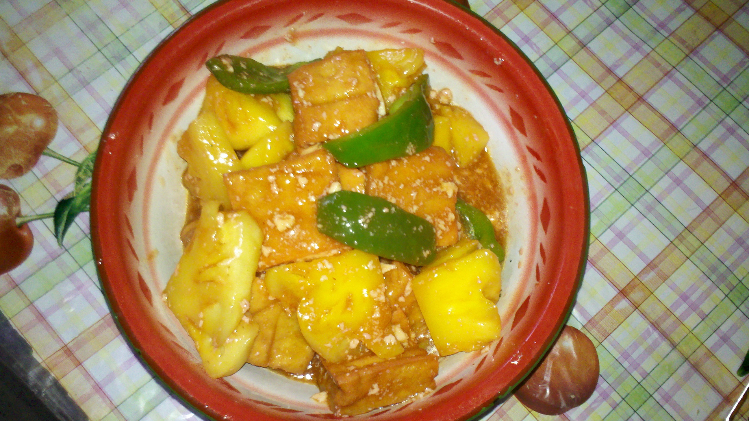 菠萝咕咾豆腐