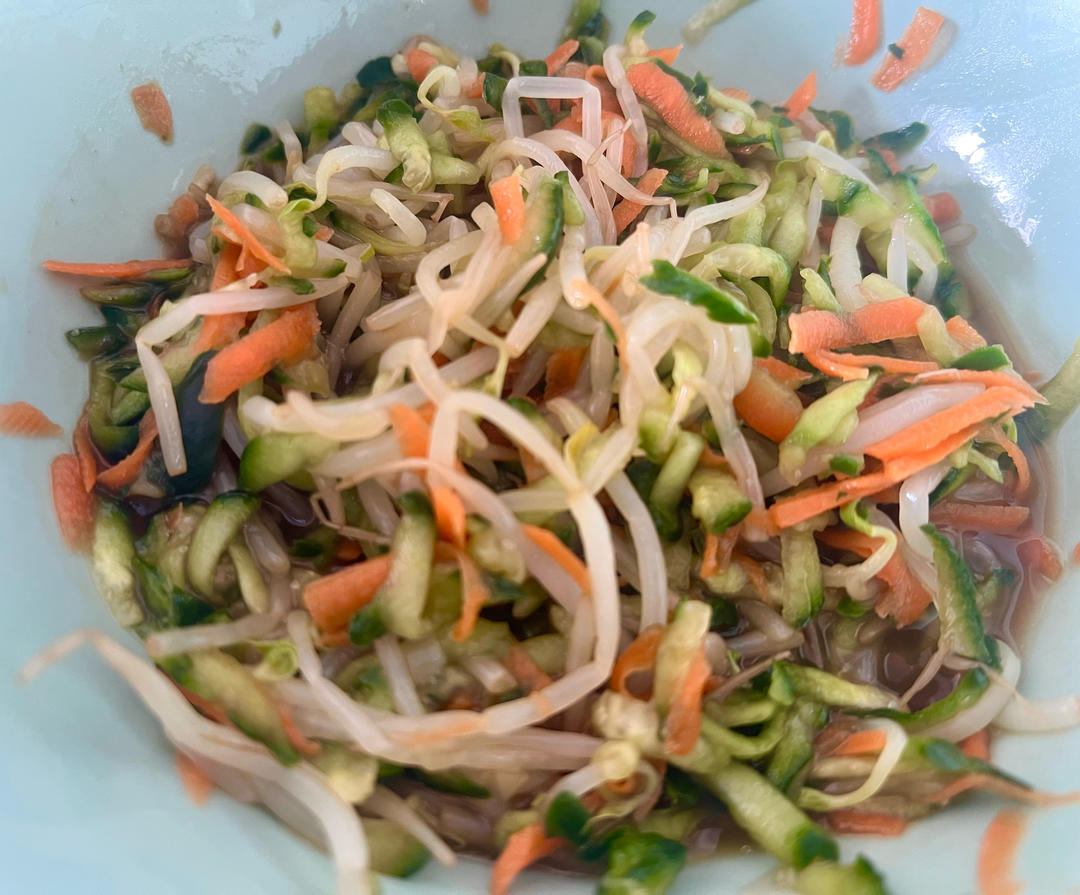 凉拌豆芽黄瓜菜