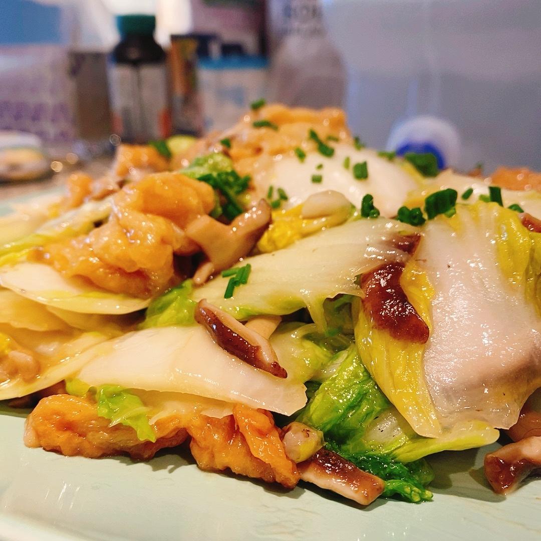 兔牙牙牙牙做的面筋烧白菜