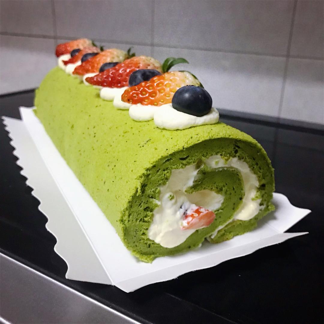 抹茶奶油卷