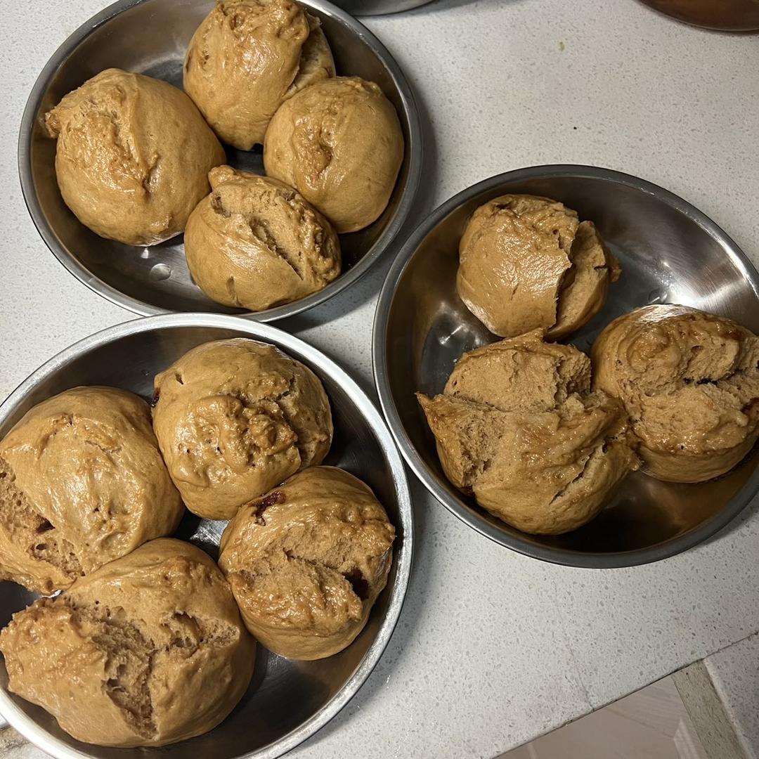 妥妥的红糖开花馒头