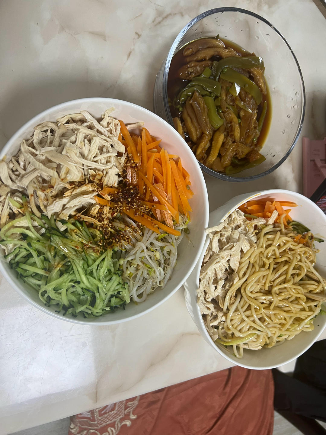 一人食 ｜ 椒麻麻麻鸡丝凉面（快手懒人版）