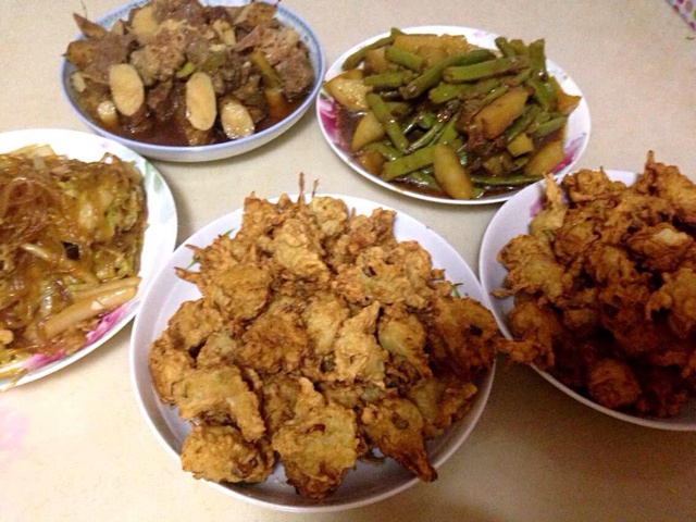 为家人做晚餐