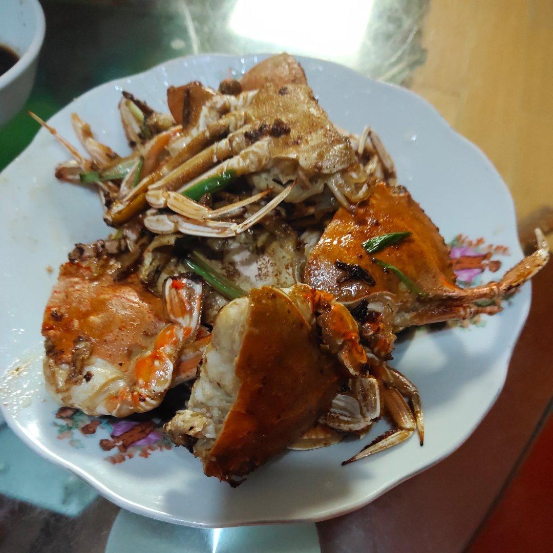 葱姜炒梭子蟹（very easy）
