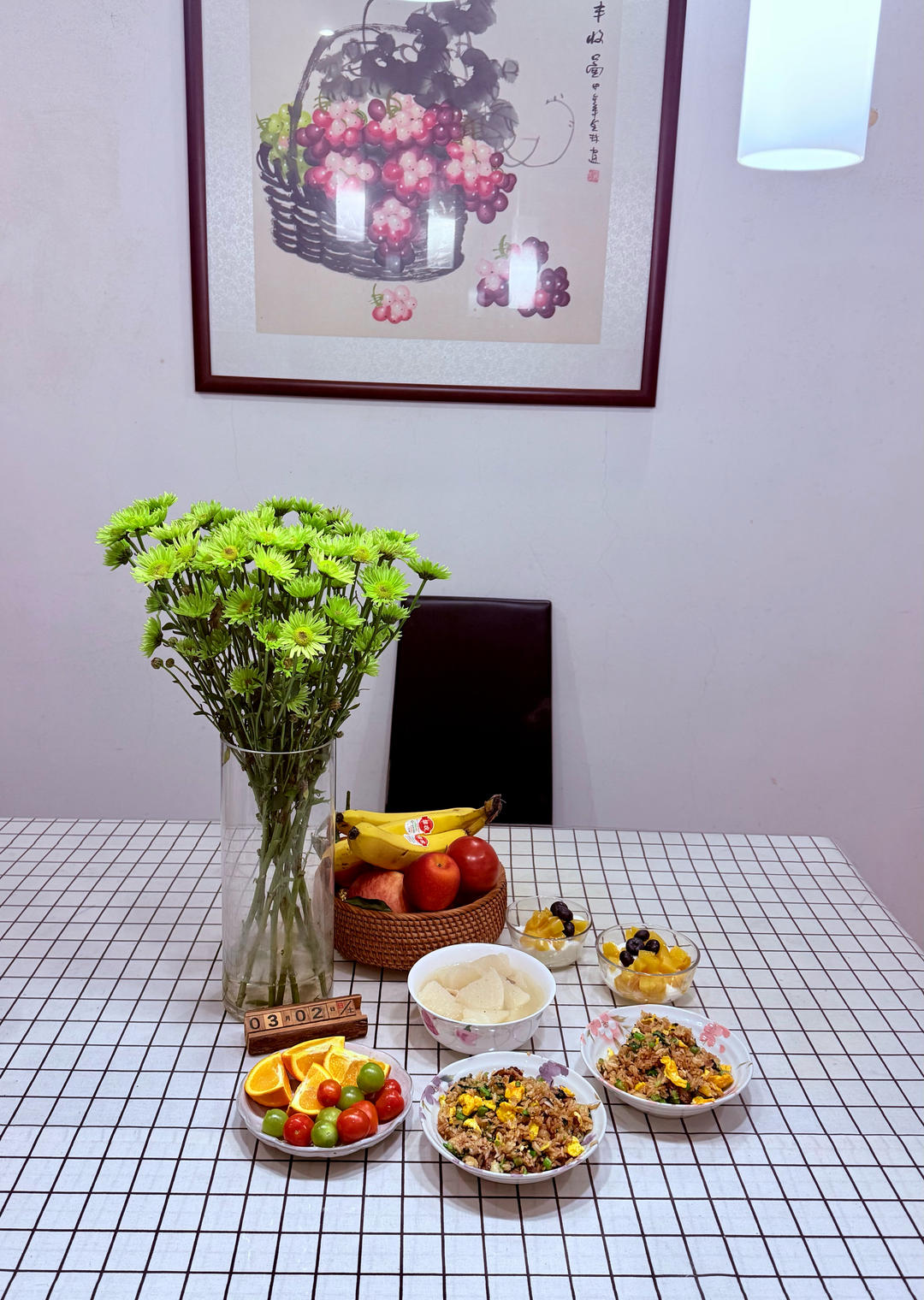 青菜鸡蛋牛肉炒饭