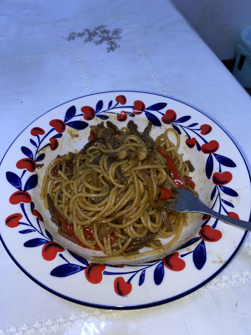 比餐厅好吃的黑椒牛柳意面🍝零失败简单教程